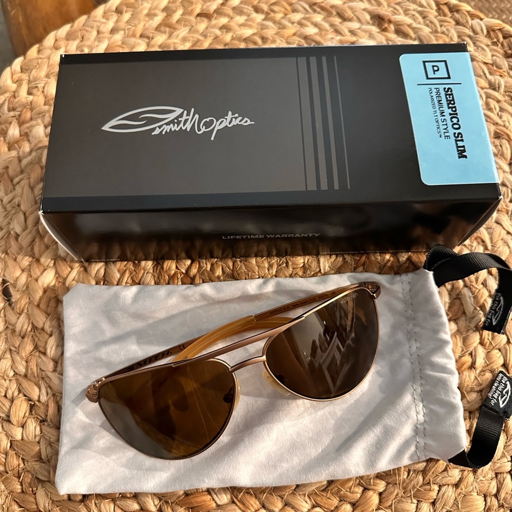 Smith Optics Serpico Slim Polarized Brown Sunglasses